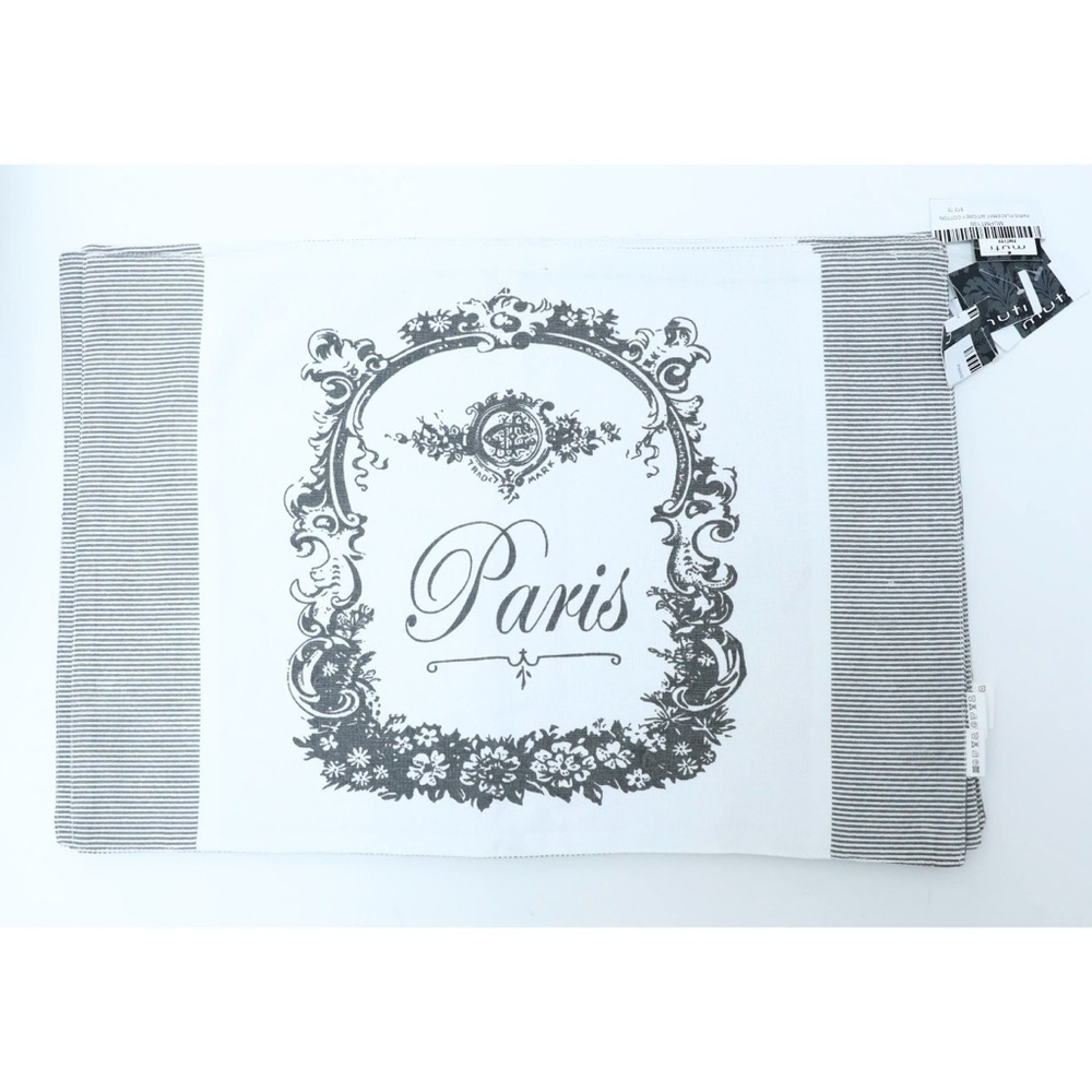 Set of 4 fabric placemats Vintage Paris print dinner serving home decor cottage